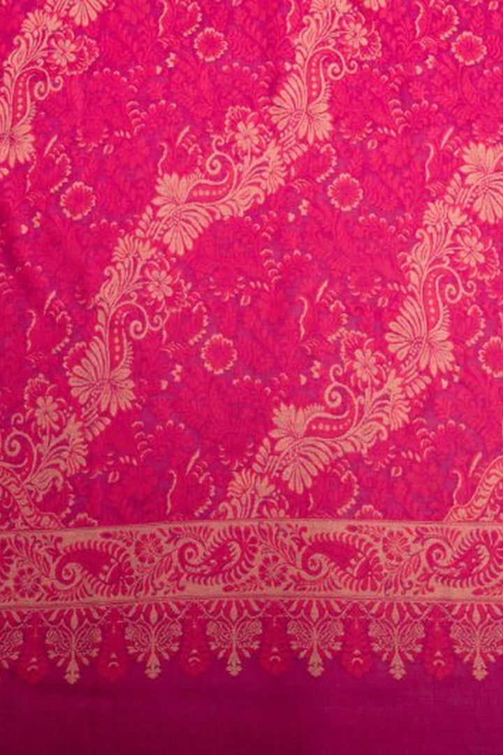 Hot Pink Woven Women's Kani Shawl