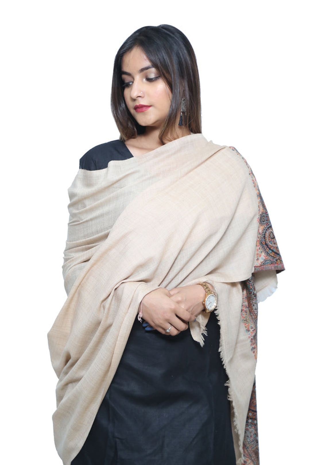 Melange Kani Jacquard Women's Shawl With Palla