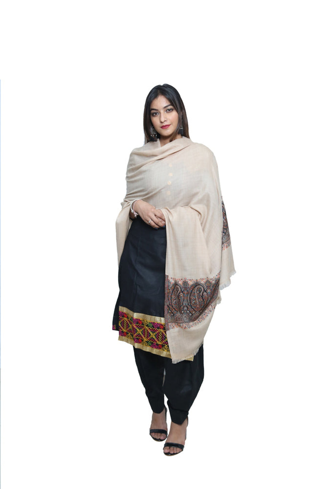 Melange Kani Jacquard Women's Shawl With Palla