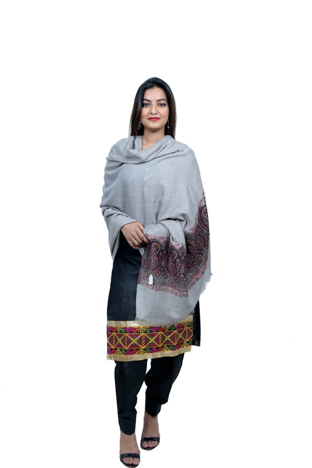 Melange Kani Jacquard Women's Shawl With Palla
