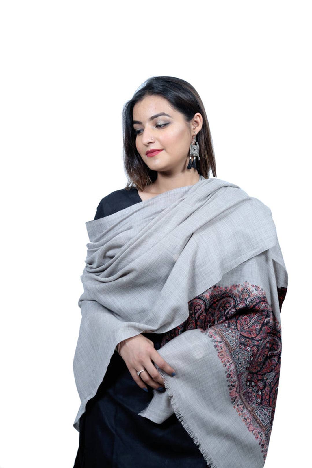Melange Kani Jacquard Women's Shawl With Palla