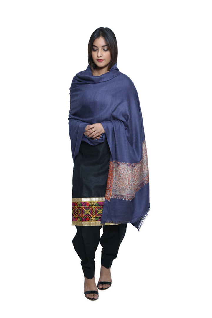 Melange Kani Jacquard Women's Shawl With Palla