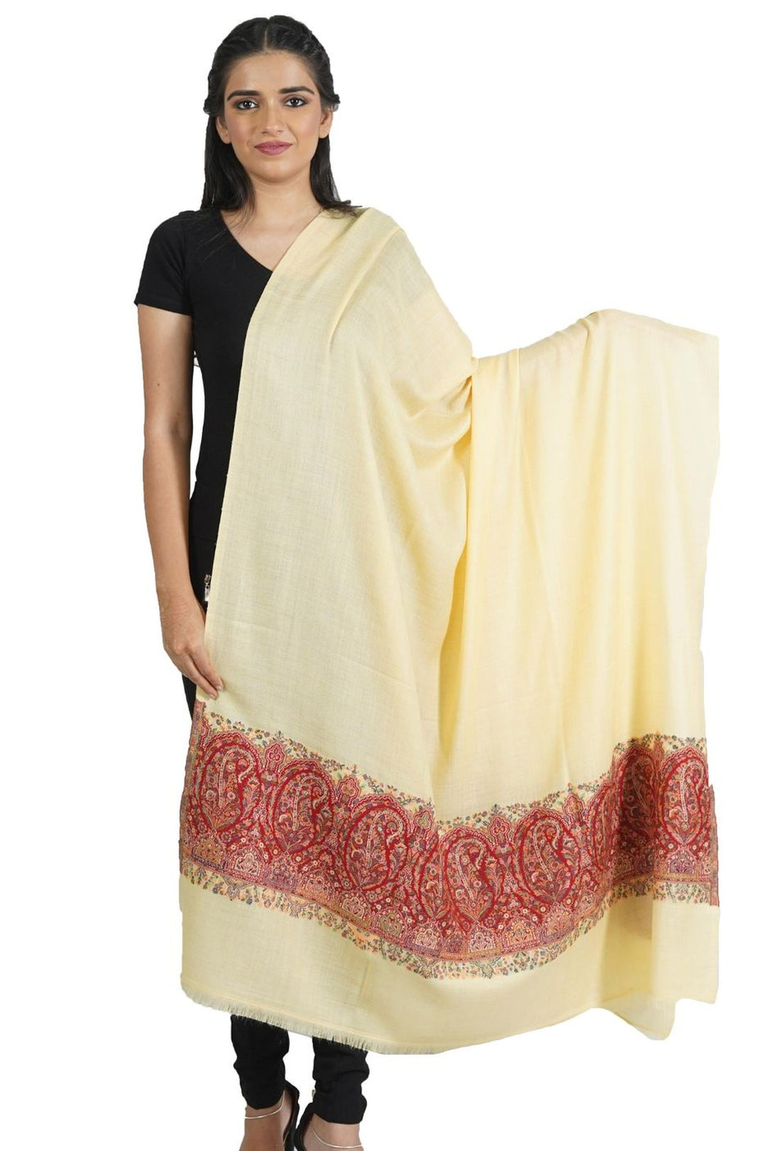Melange Kani Jacquard Women's Shawl With Palla