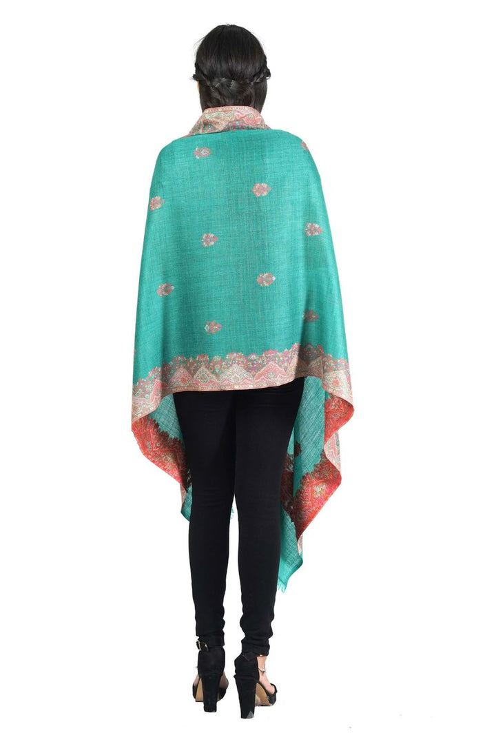 Melange Woven Border & Booti Design Women's Stole