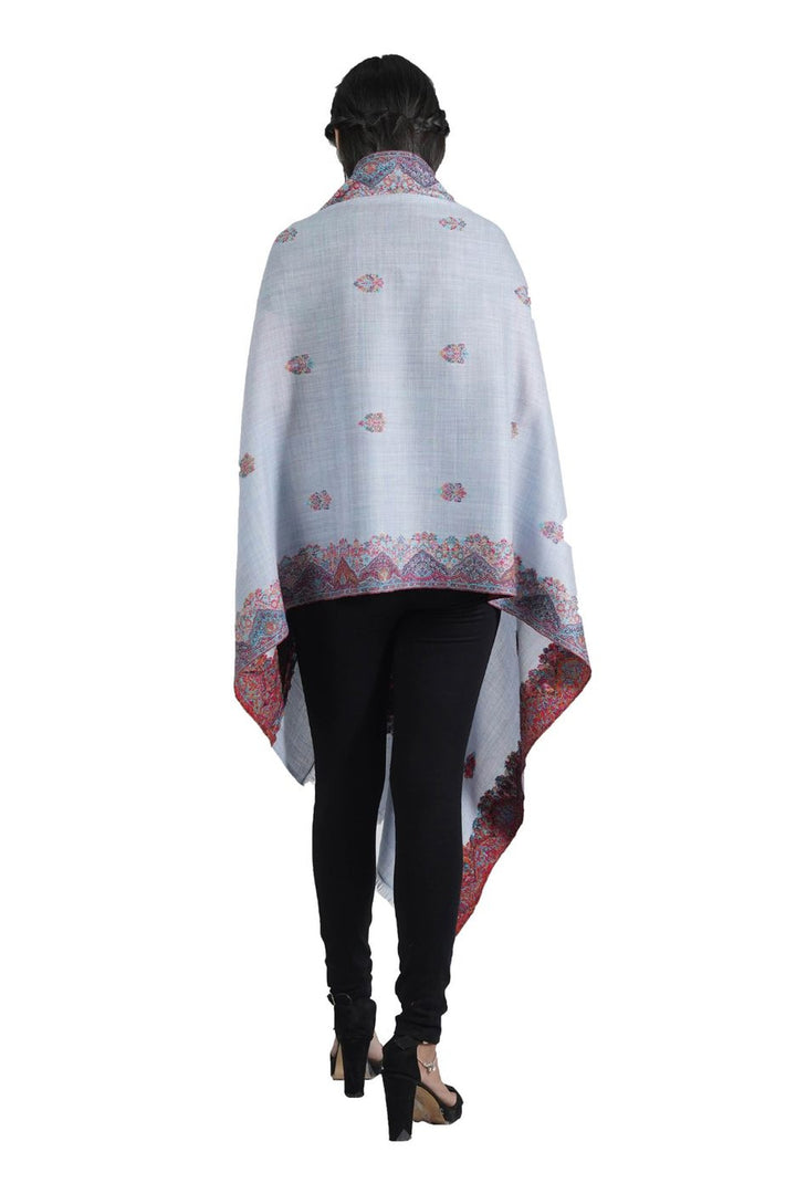 Melange Woven Border & Booti Design Women's Stole