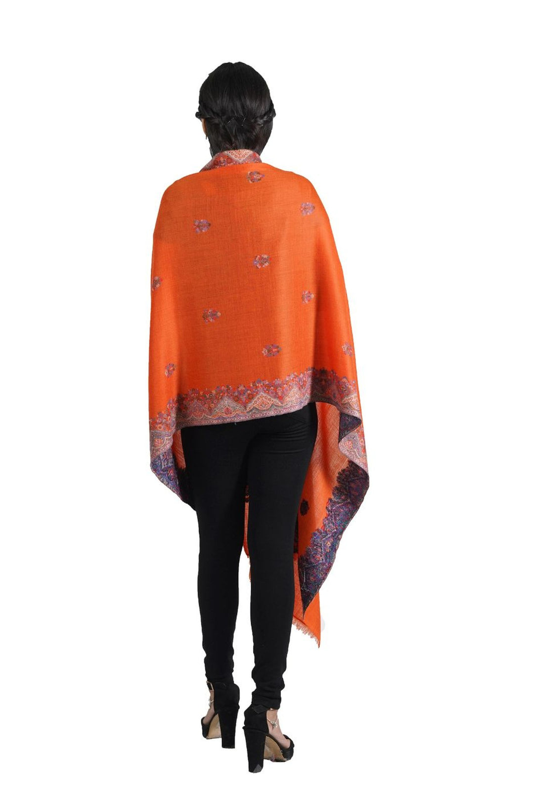 Melange Woven Border & Booti Design Women's Stole