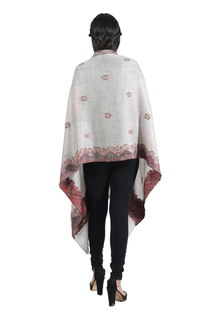 Melange Woven Border & Booti Design Women's Stole