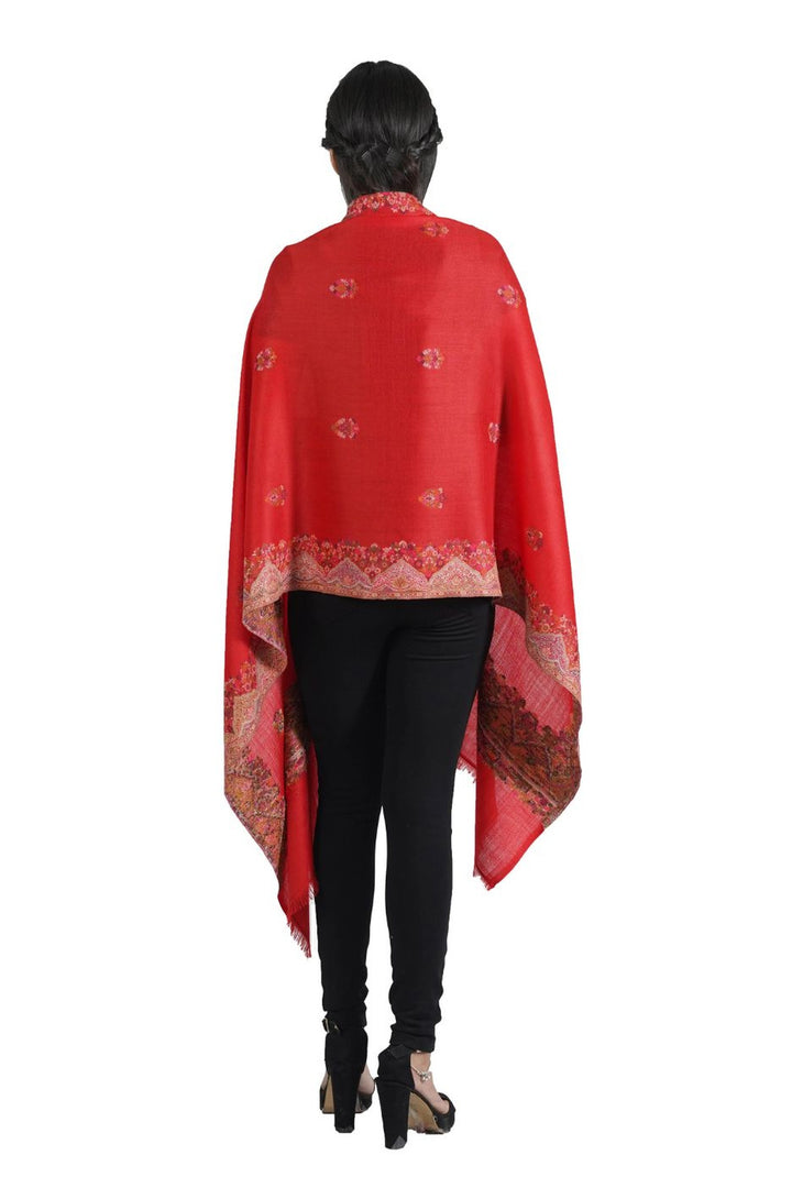 Melange Woven Border & Booti Design Women's Stole