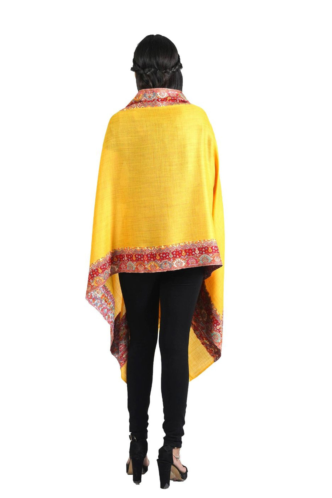 Melange Woven Border Design Women's Stole