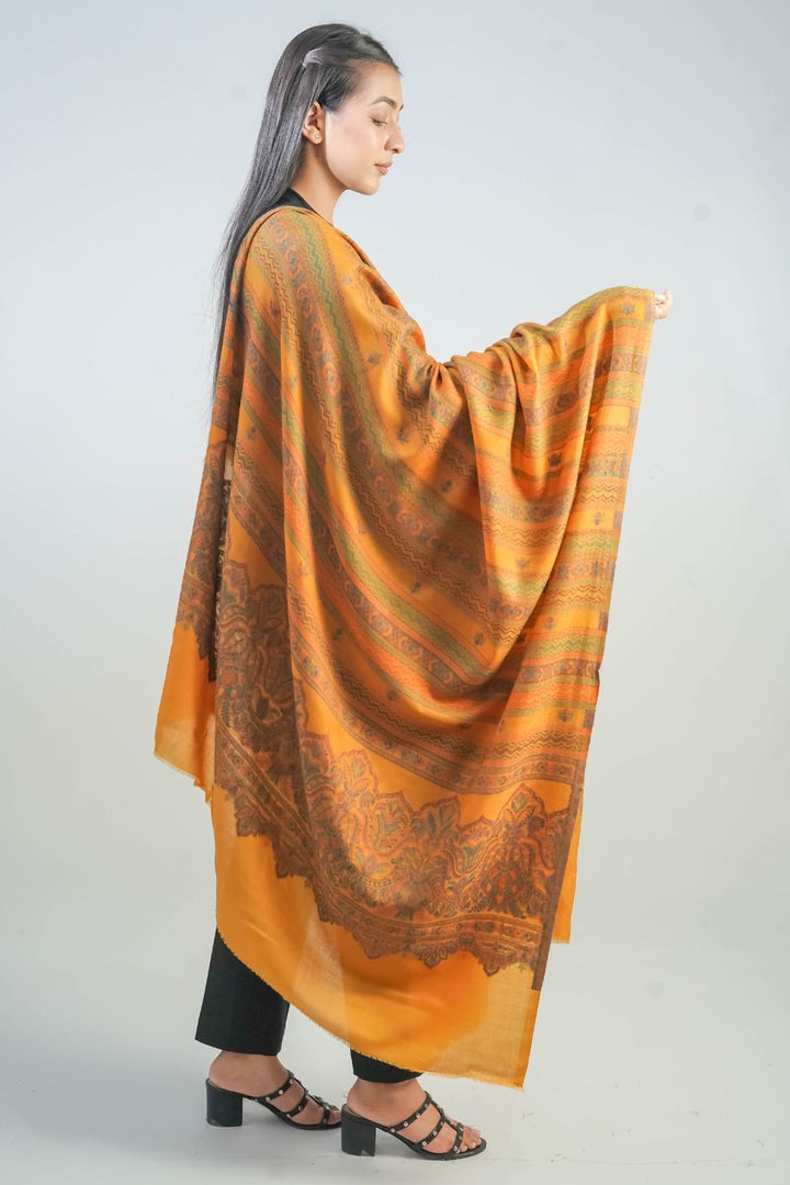 Woven Detailed Booti Women's Shawl