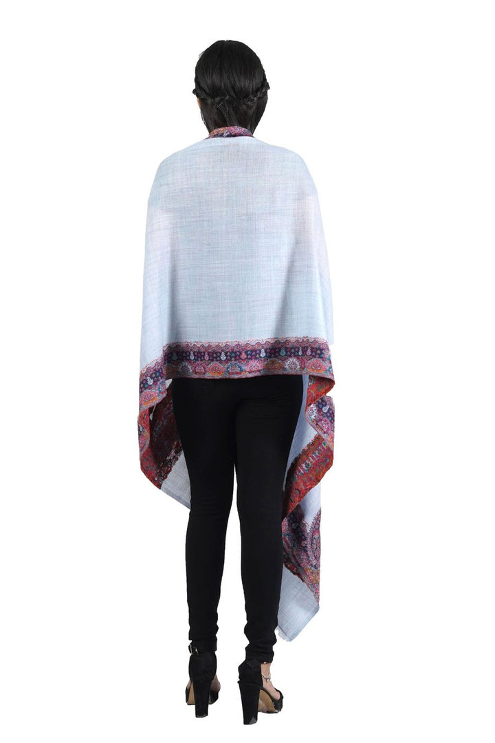 Melange Woven Border Design Women's Stole