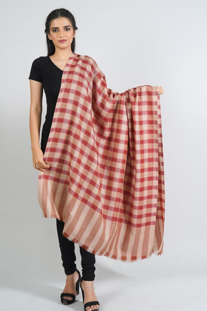 Geometric Dobby Women's Shawl