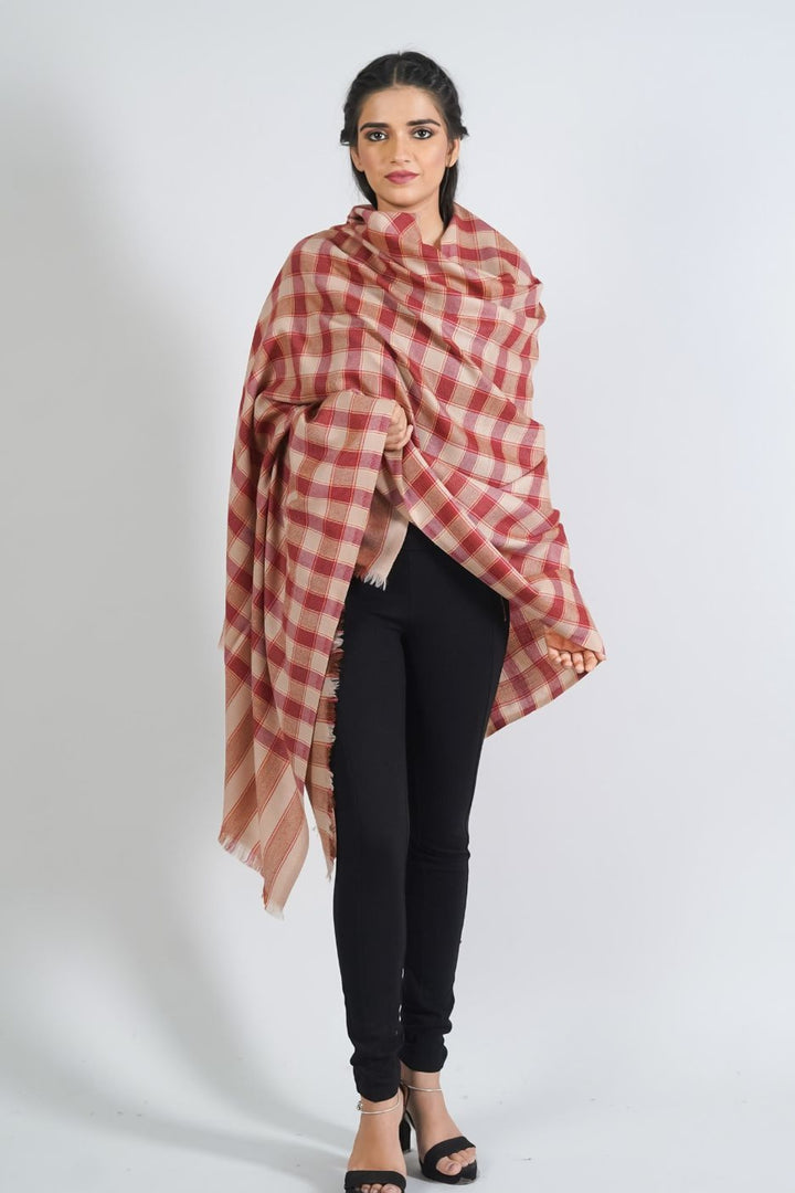 Geometric Dobby Women's Shawl