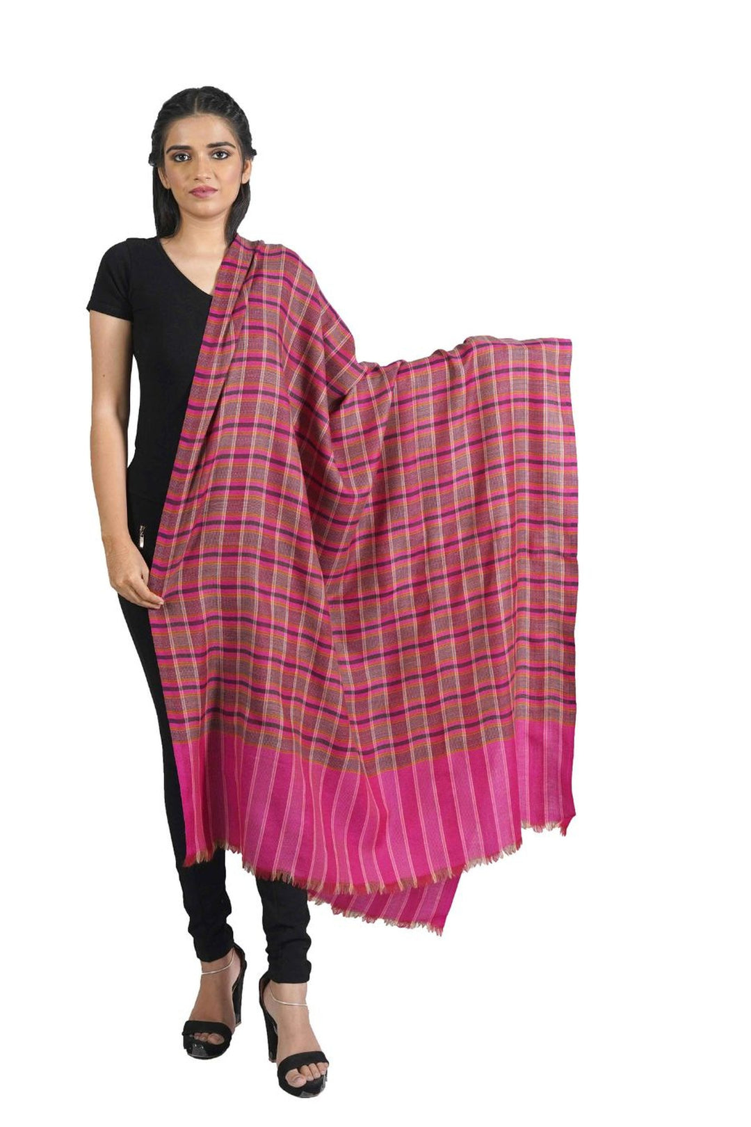 Geometric Dobby Women's Shawl