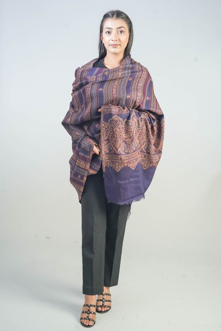 Woven Detailed Booti Women's Shawl