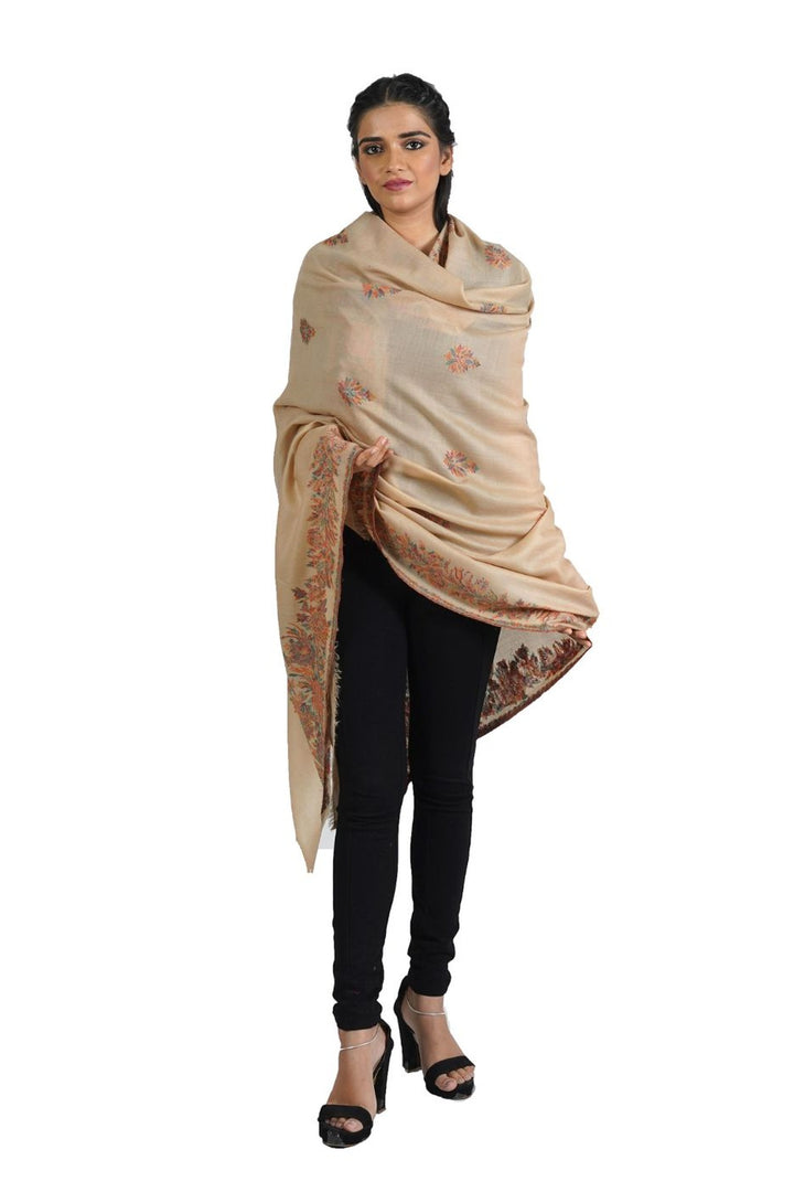 Woven Corner Design Women's Shawl