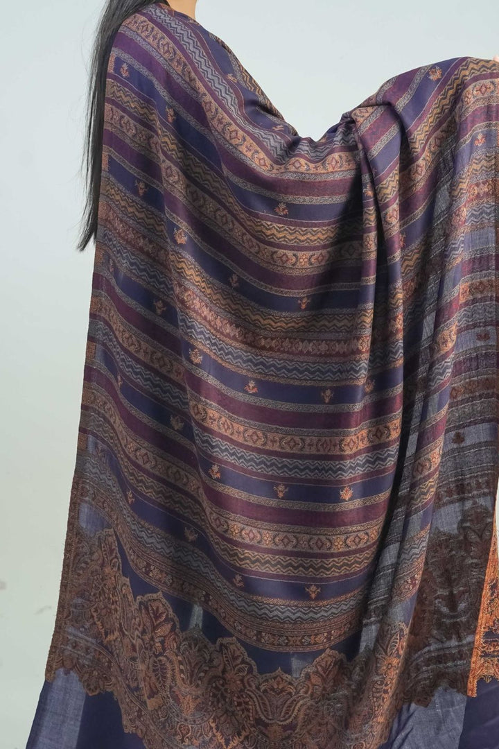 Woven Detailed Booti Women's Shawl