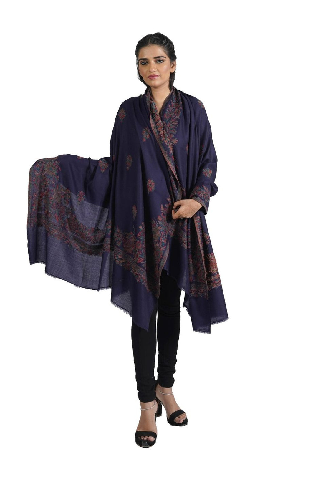 Woven Corner Design Women's Shawl