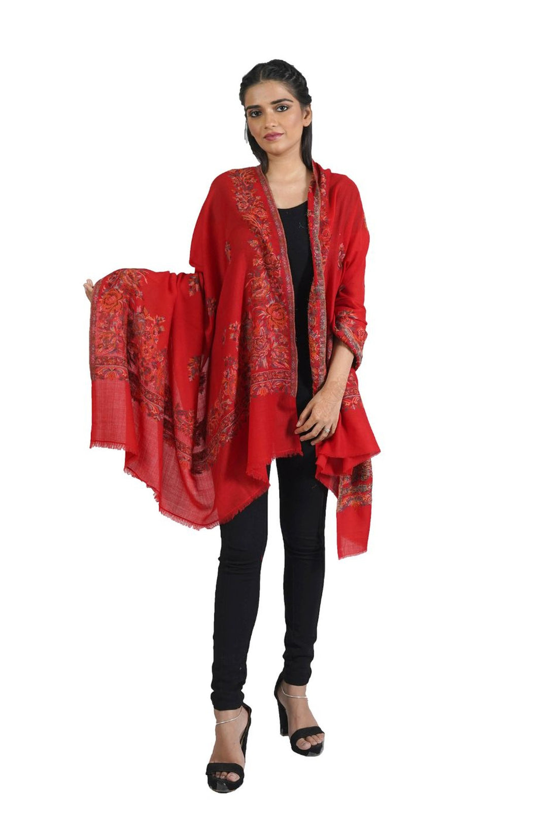 Woven Corner Design Women's Shawl