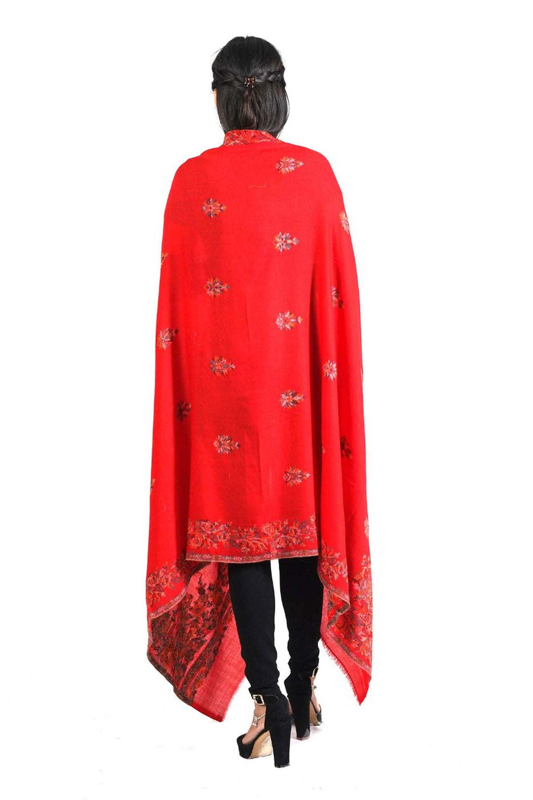 Woven Corner Design Women's Shawl