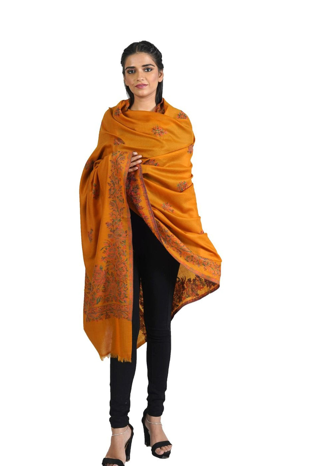 Woven Corner Design Women's Shawl