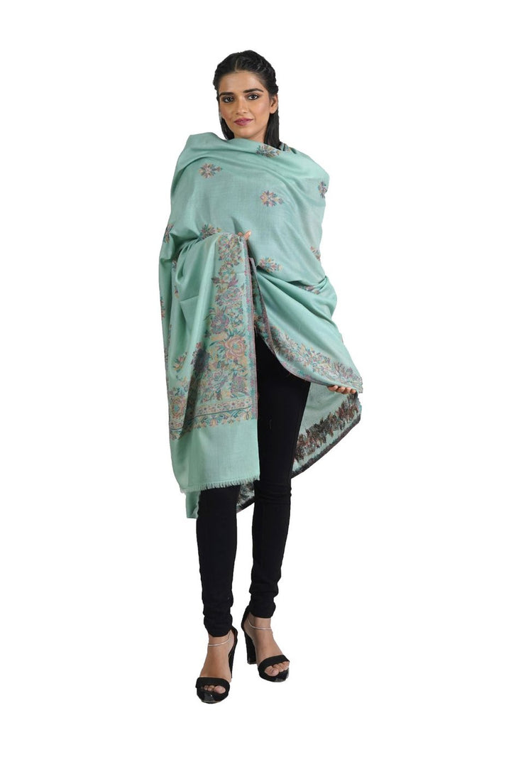 Woven Corner Design Women's Shawl