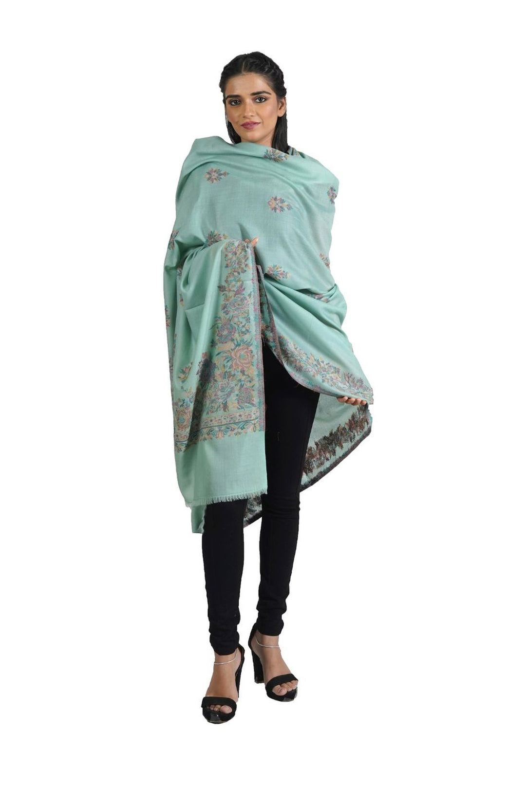 Woven Corner Design Women's Shawl