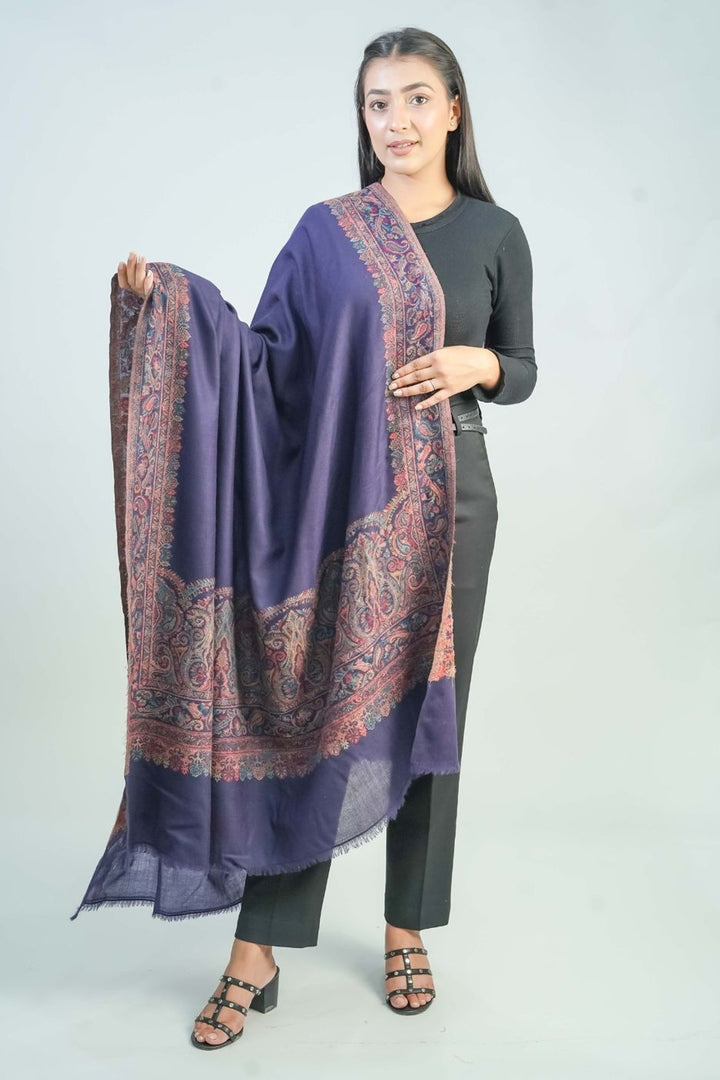 Woven Border Design Women's Shawl - Daur Palla