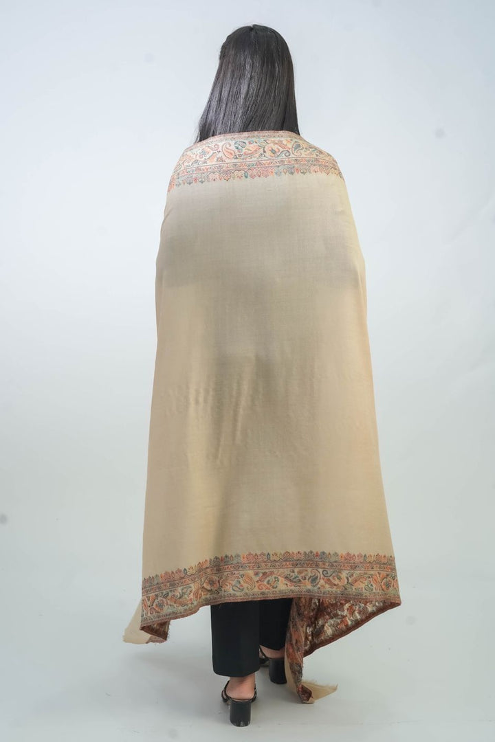 Woven Border Design Women's Shawl - Daur Palla