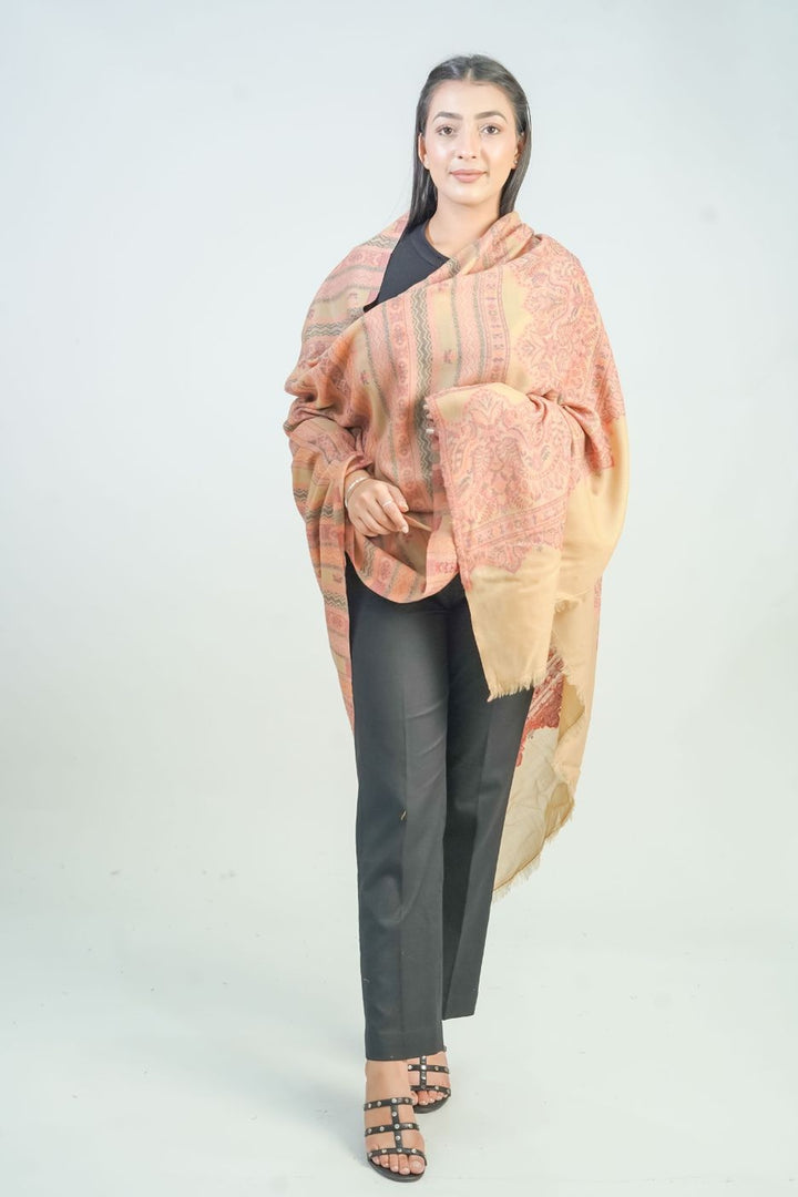 Woven Detailed Booti Women's Shawl