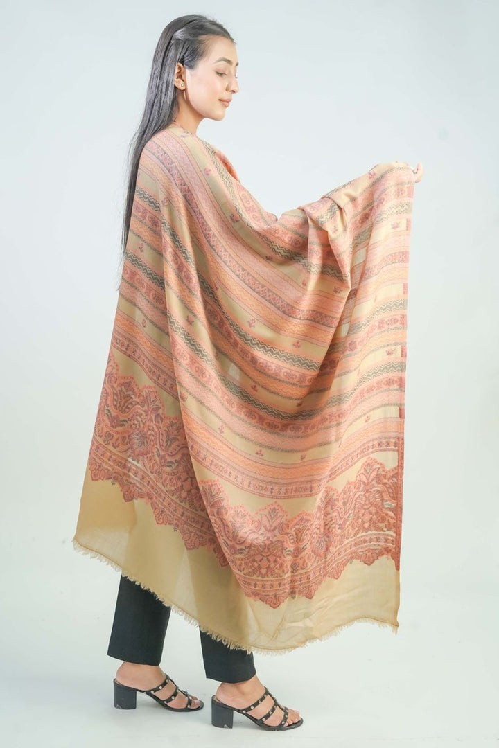 Woven Detailed Booti Women's Shawl