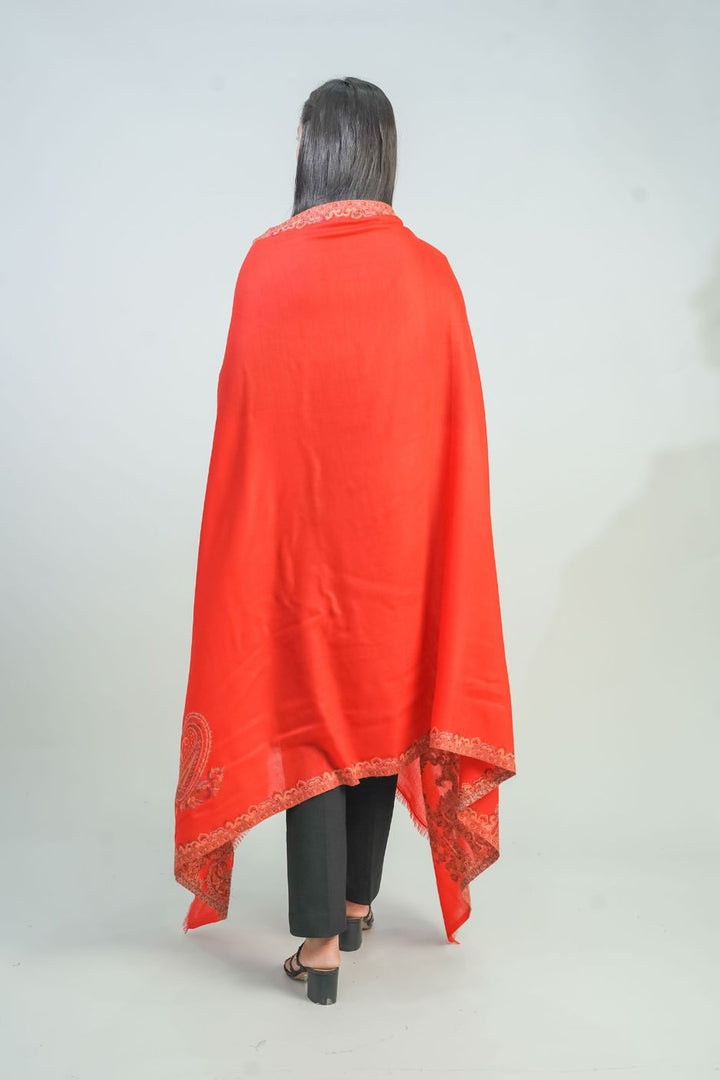 Woven Border Design Women's Shawl - Palla Kunj
