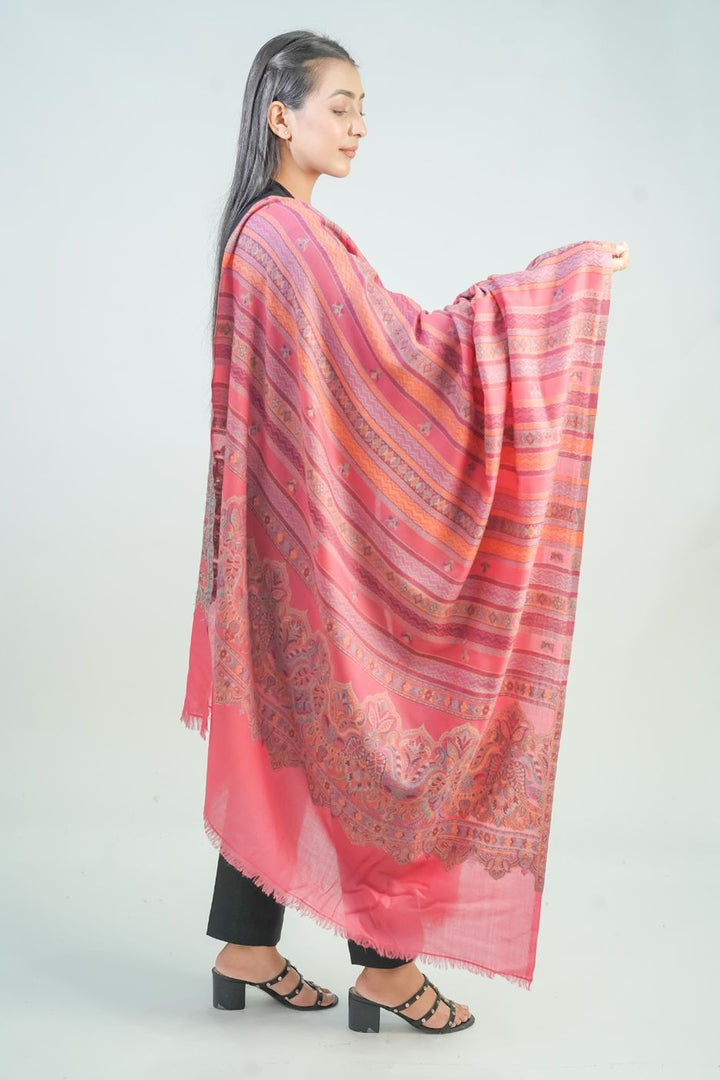 Woven Detailed Booti Women's Shawl