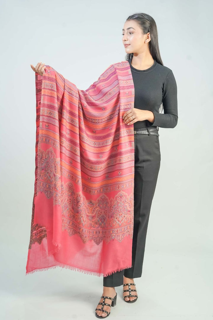 Woven Detailed Booti Women's Shawl