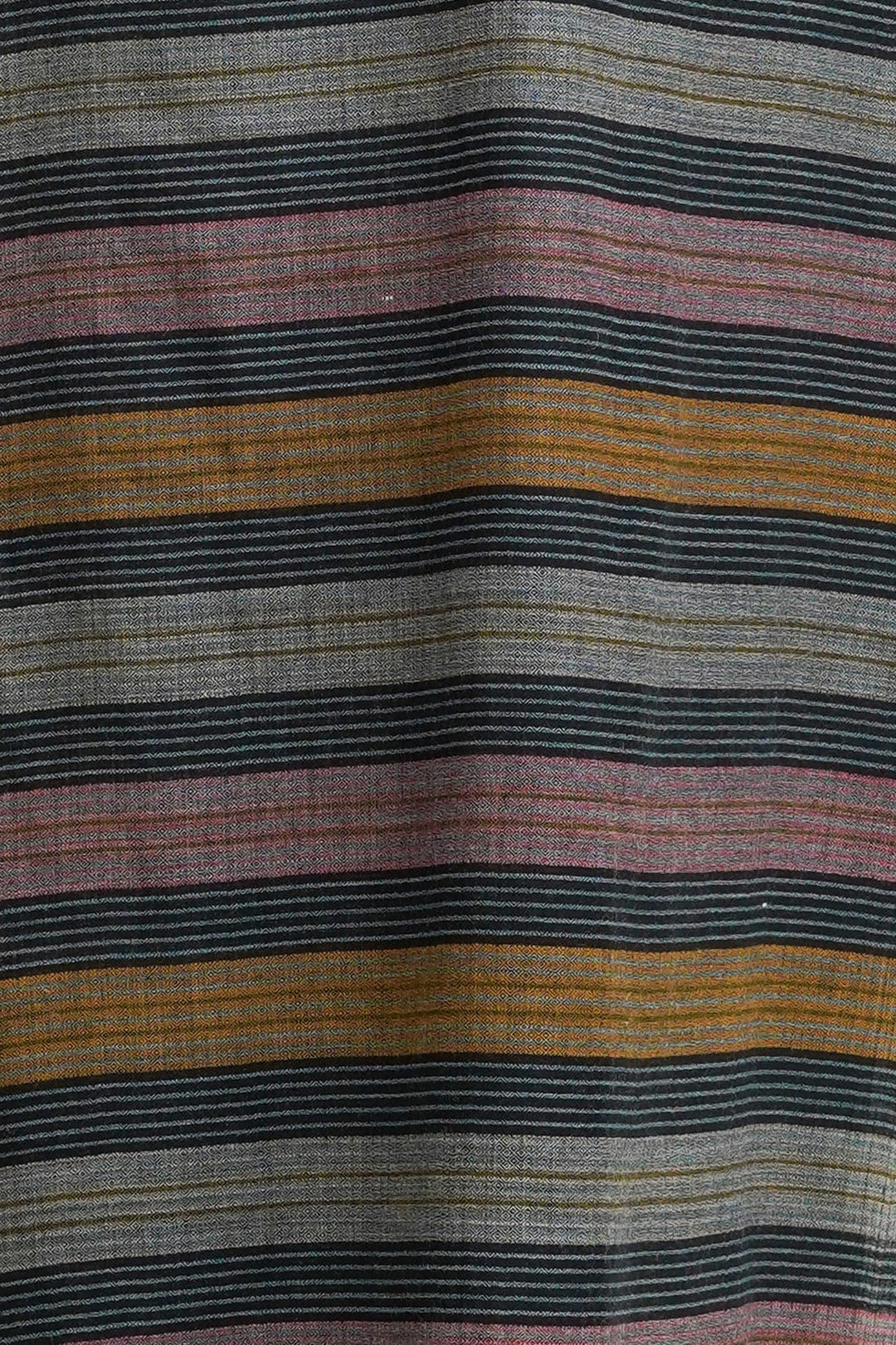 Wool Blended Stripe Palla Stole