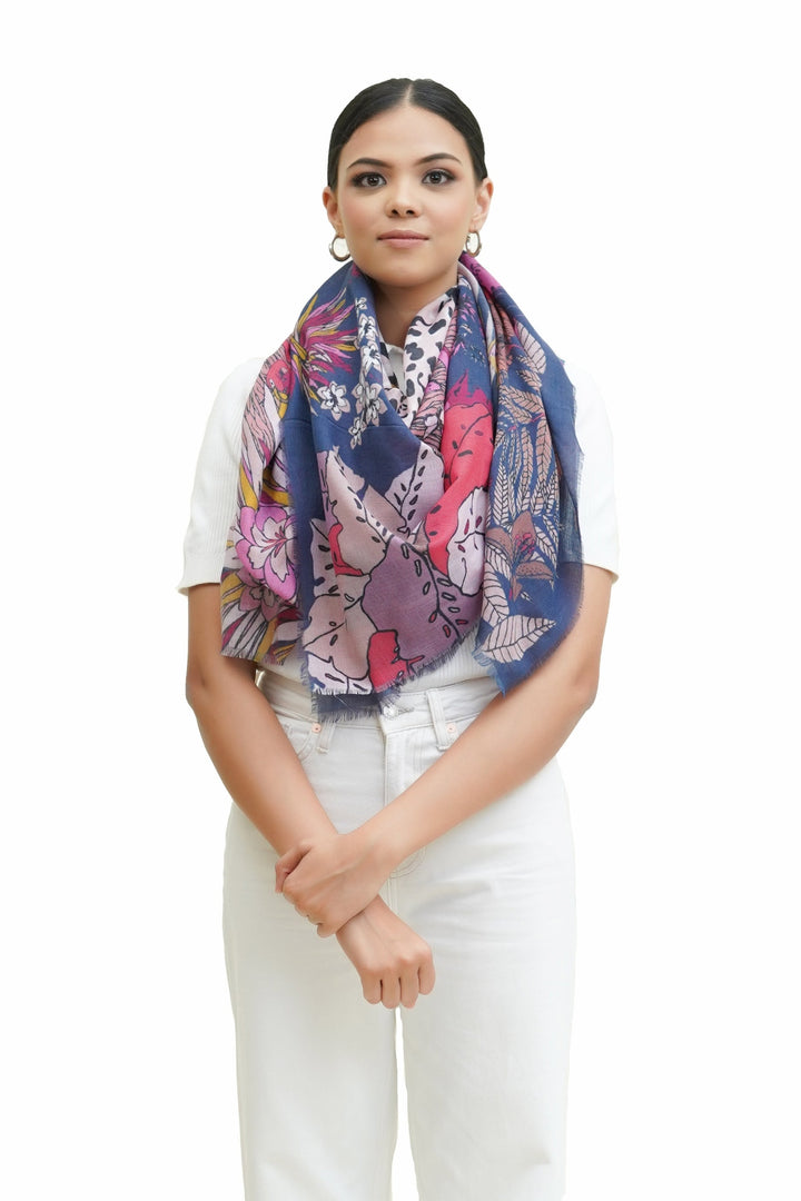 Jungle Print Squared Stole