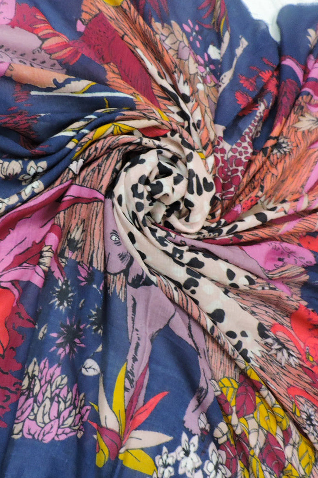 Jungle Print Squared Stole