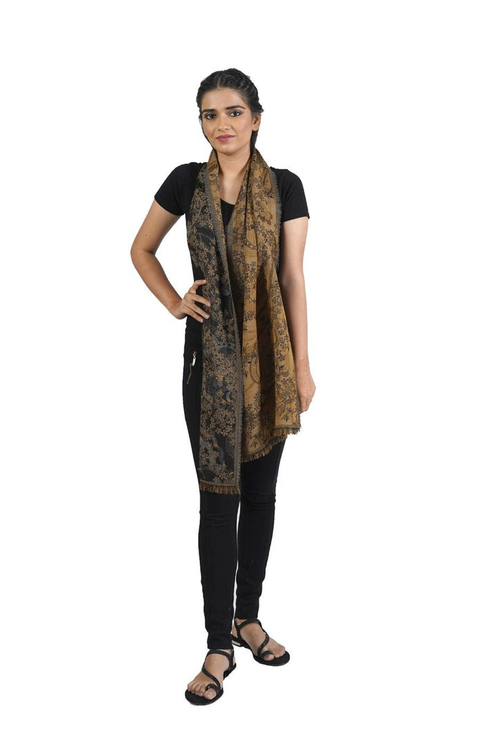 Thick Merino Wool Scarf - Reversible