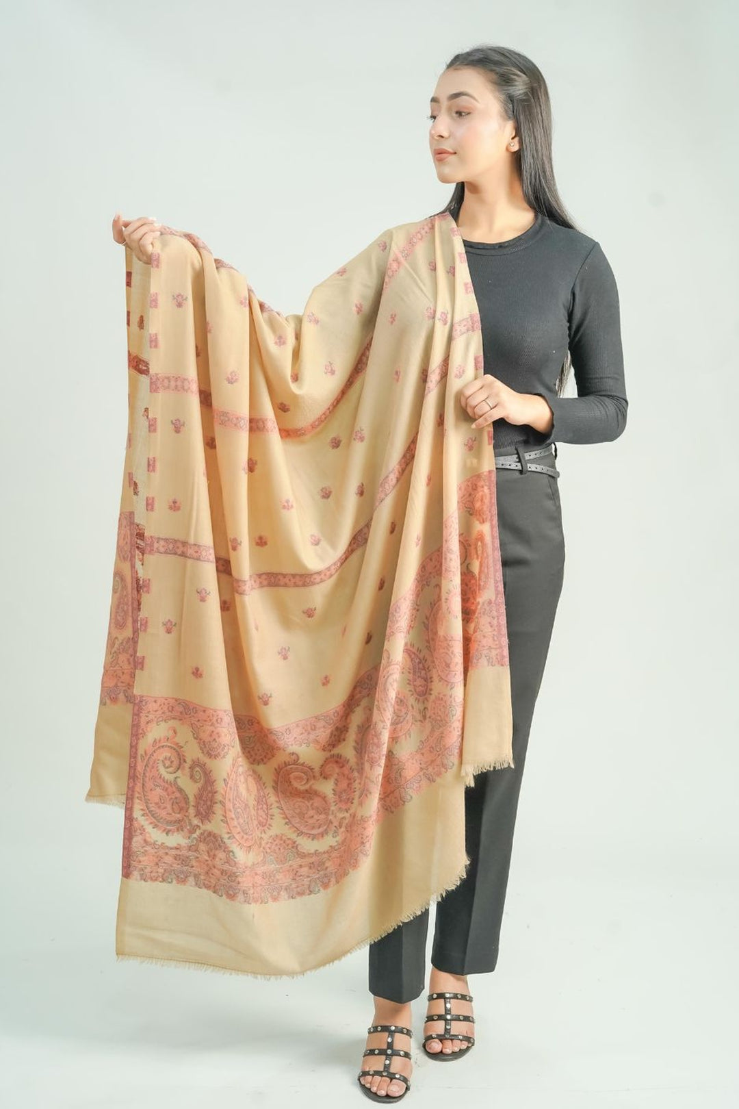 Woven Booti Women's Shawl