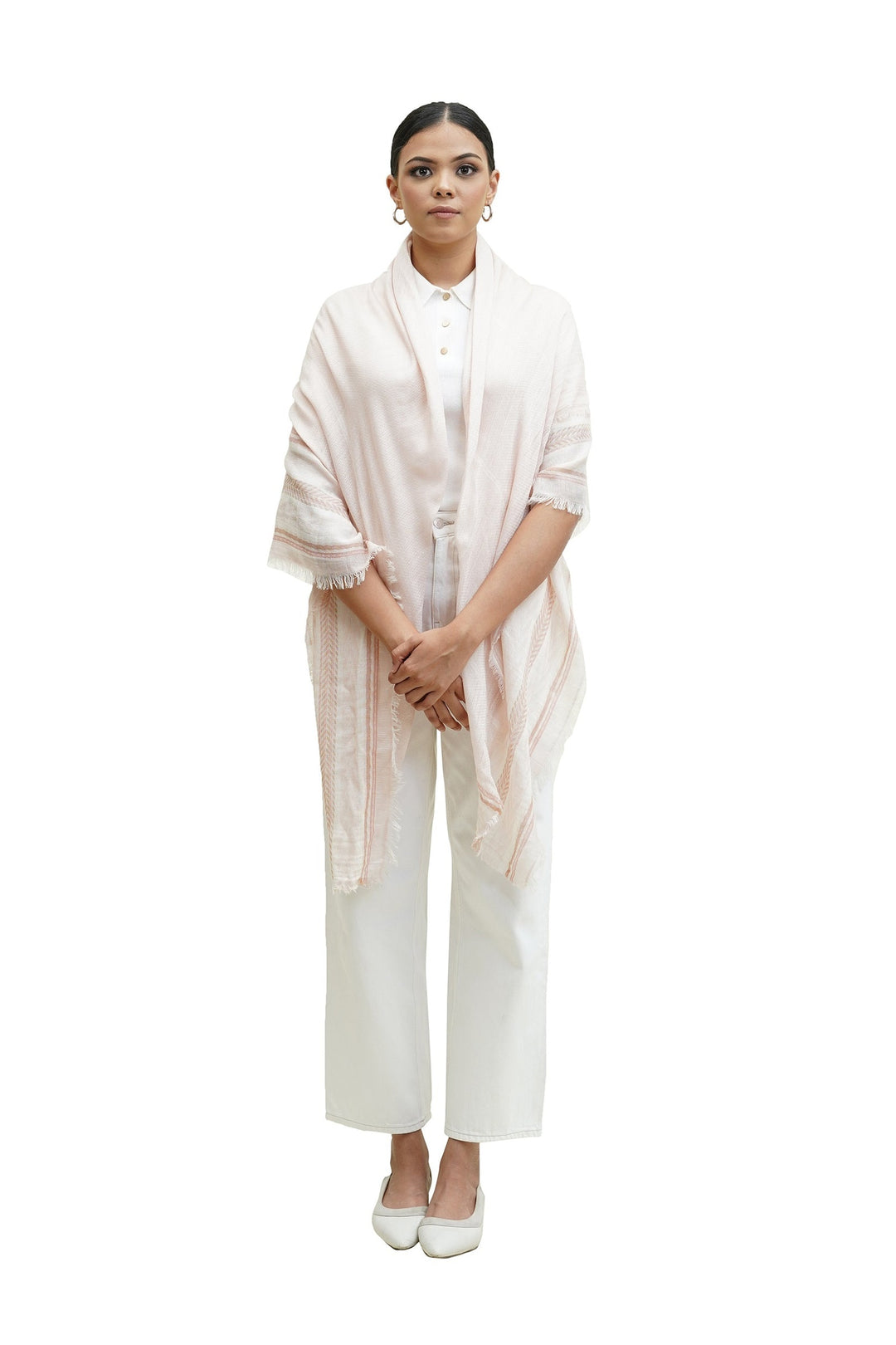 100% Fine Cotton Waves Square Scarf