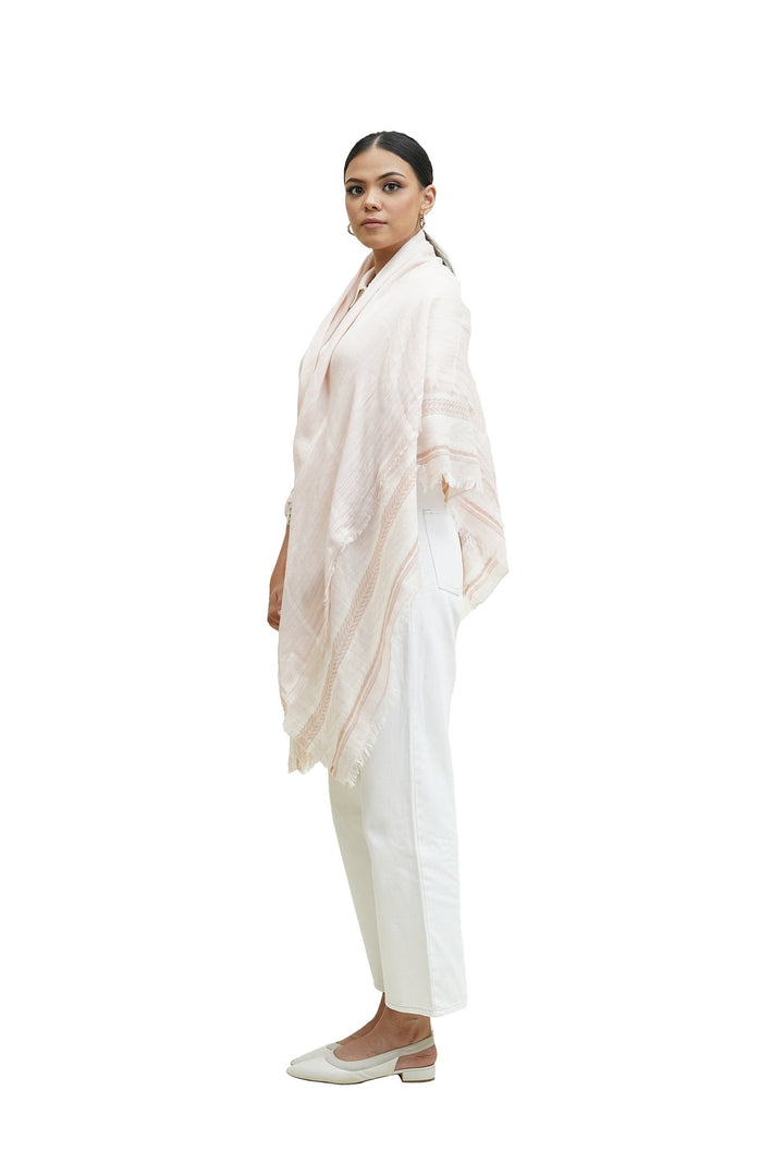 100% Fine Cotton Waves Square Scarf