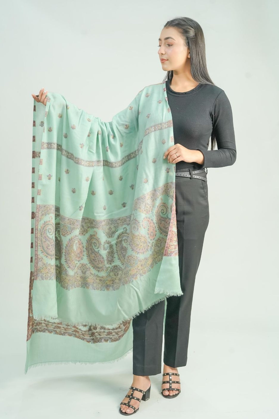 Woven Booti Women's Shawl