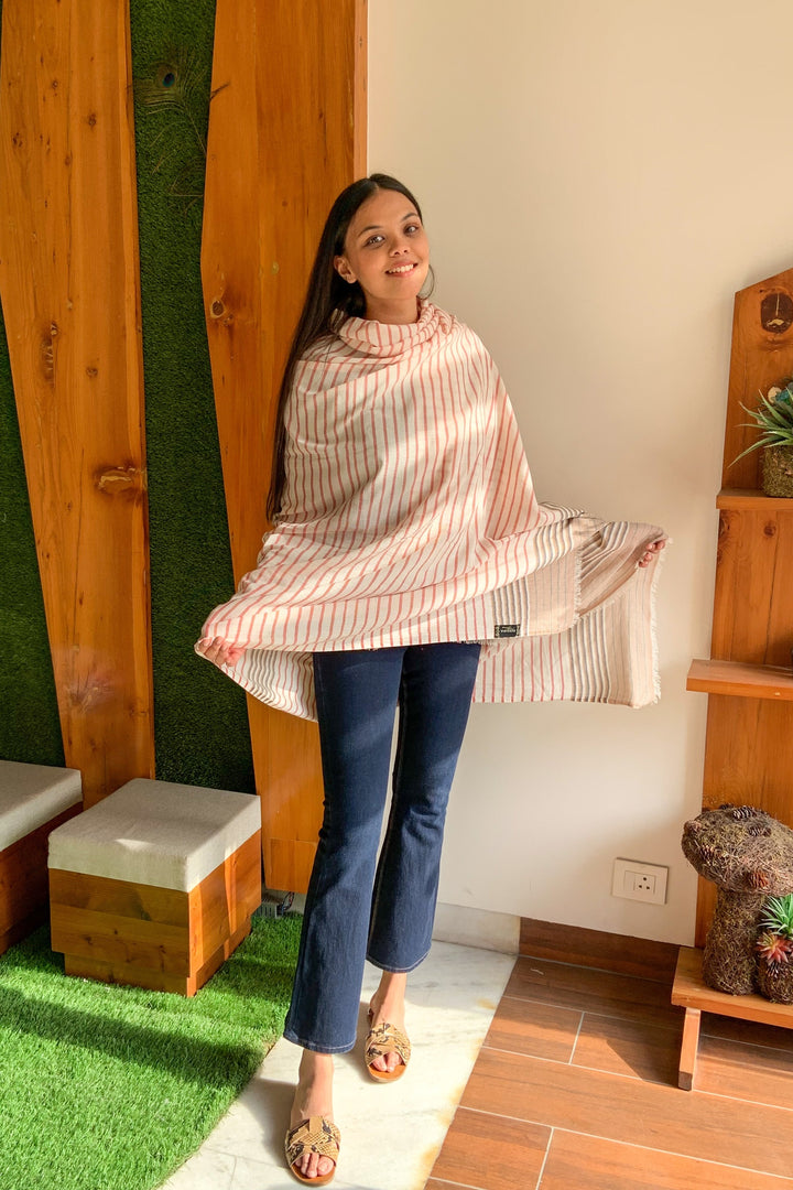 100% Cotton Dupatta/ Shawl - Liney