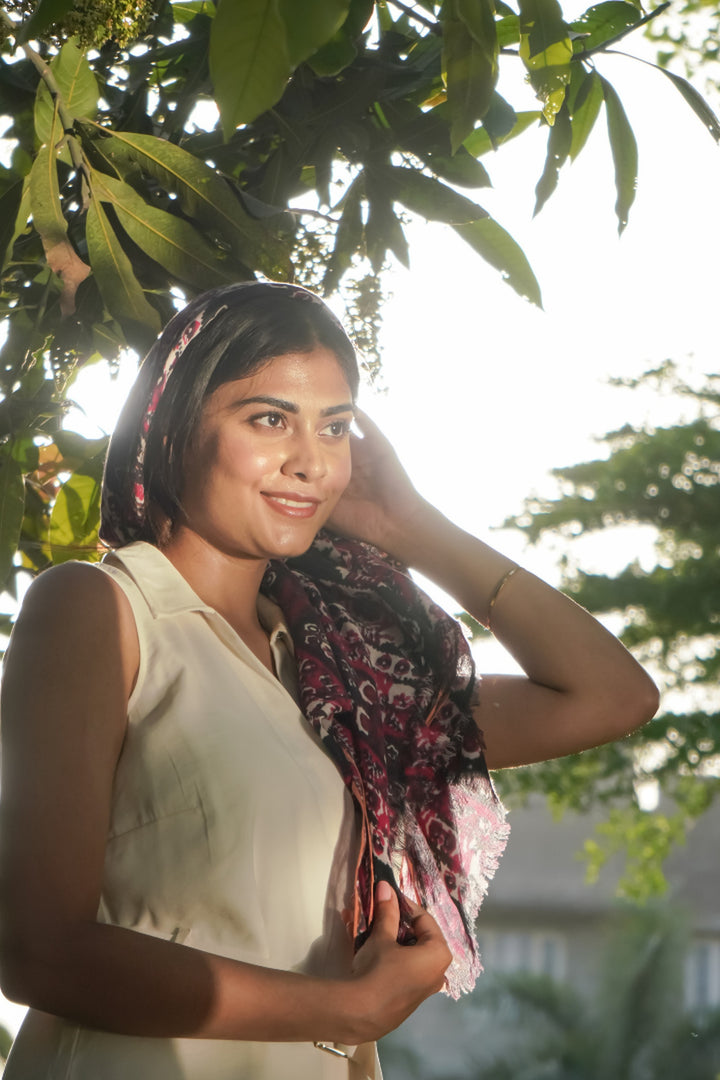 100% Cotton Block Print Stole