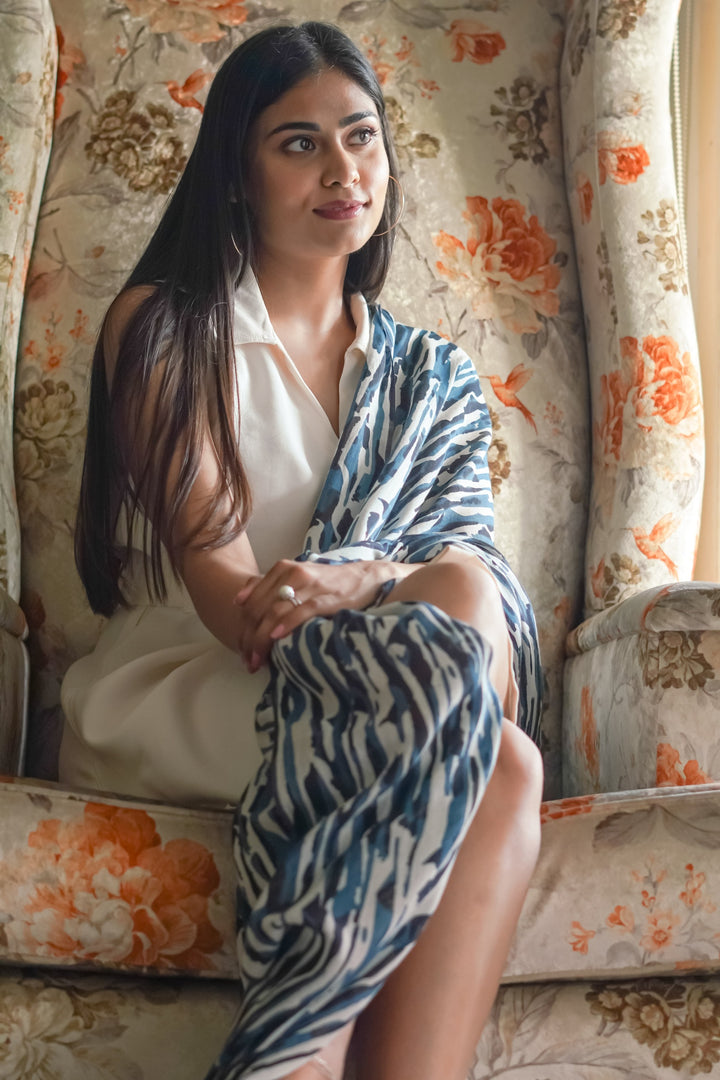 100% Cotton Animal Print Stole