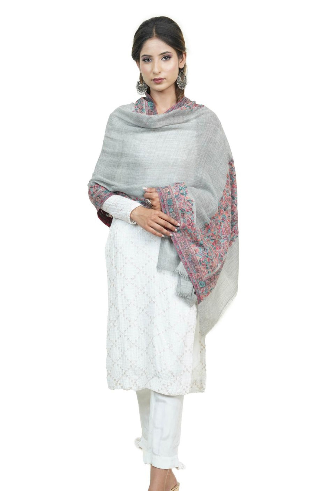 Kani Women's Stole With Border