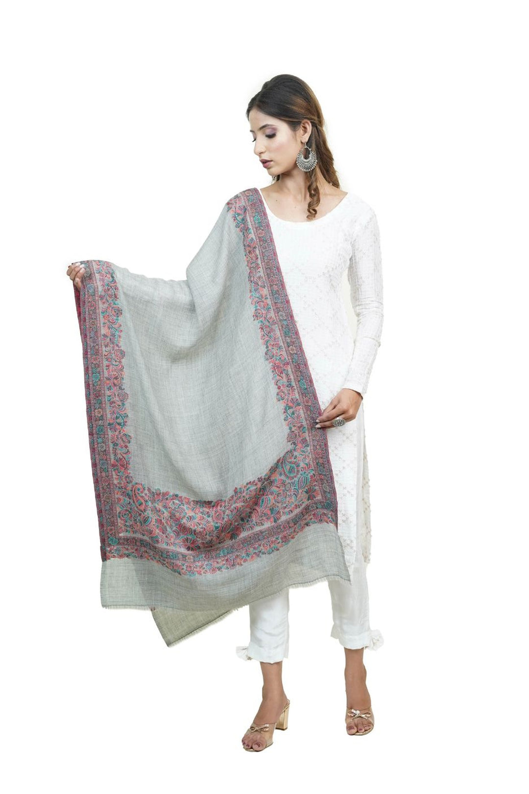 Kani Women's Stole With Border