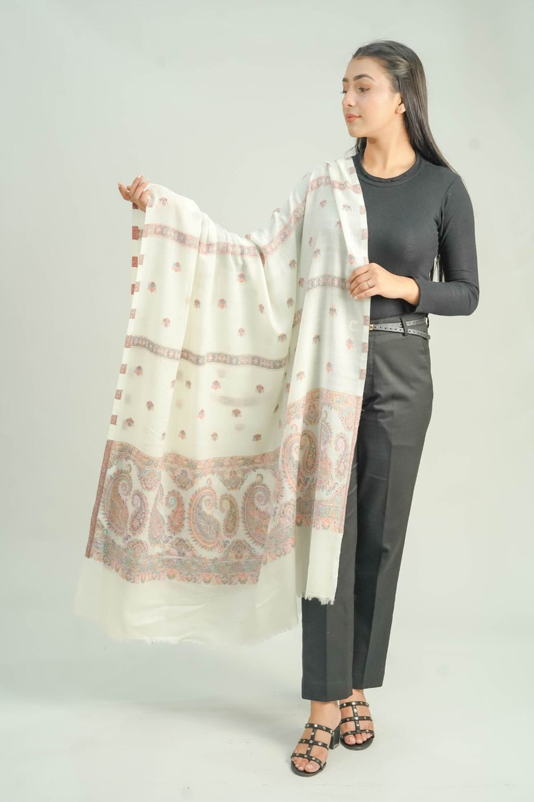 Woven Booti Women's Shawl