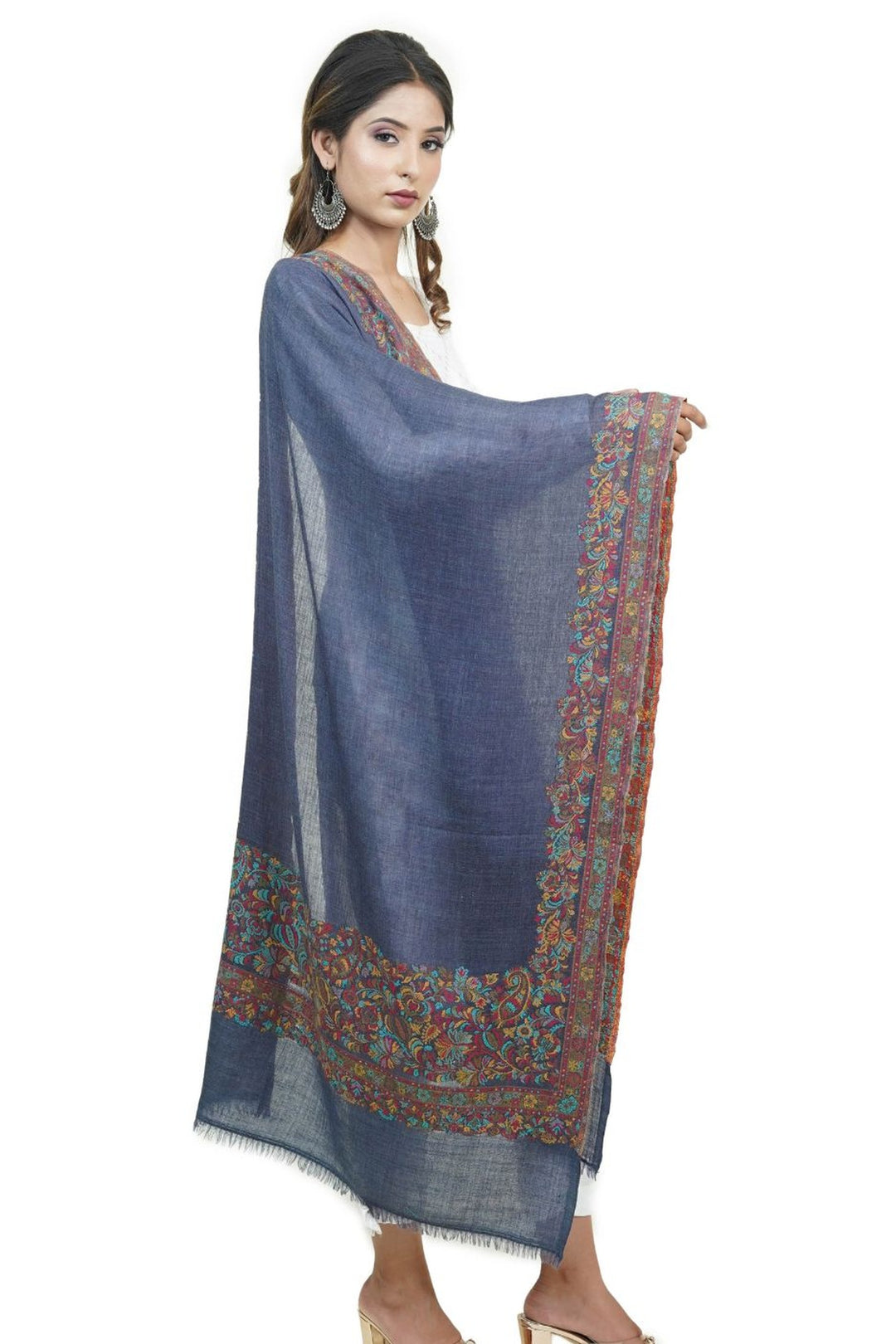 Kani Women's Stole With Border