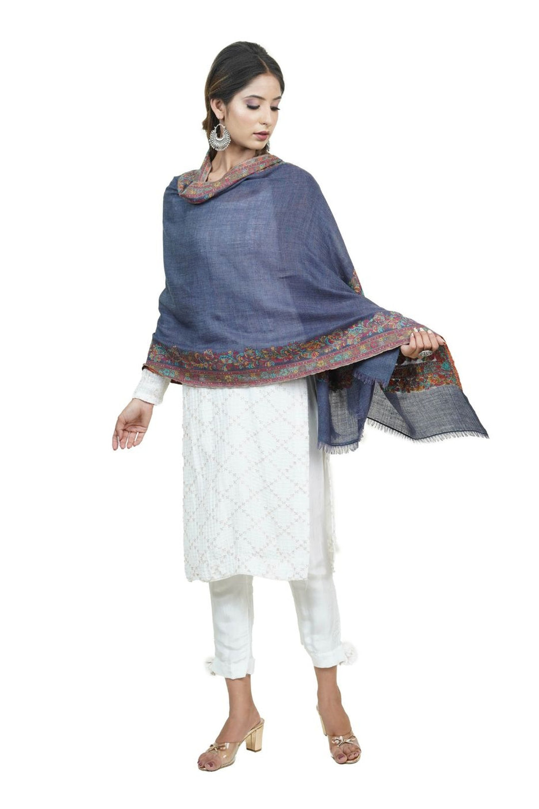 Kani Women's Stole With Border